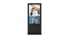 55" Single Floor Standing Totem/Portrait Kiosk Black