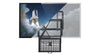 Flat Screen Wall Mount with Pull-Down AV Storage Tray - 49 to 86"