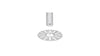 Small Dome Security Camera Mount WHITE
