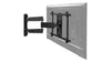 Double Arm Flat Screen Wall Mount w/ Tilt &amp; Swivel - Blk