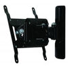 Single arm flat screen wall mount with tilt and swivel 15" - 47" max weight 25kg - Black Includes security Allen key and locking screws