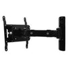 Single arm flat screen wall mount with tilt and swivel 15" - 47" max weight 25kg - Black Includes security Allen key and locking screws