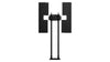 Bolt-Down Twin Pole Stand with Enclosure