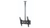 Flat Screen Ceiling Mount with Tilt - 1m - Chrome / Black