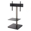 Flat Screen TV Stand with Square Base max weight 30kg - Black