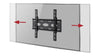Universal Flat Screen Wall Mount for 39" to 65" Screens - Black