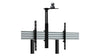 Twin Screen Video Conferencing Floor Stand with Camera Shelf