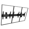 Fusion Large 3X1 Menu Board Portrait 40" - 55" Black Maximum Weight: 56.7 kg (per display)