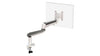 Ascend Single Gas Arm with Desk Clamp - Polished White