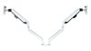 Serene Dual Gas Assisted Monitor Arm - White