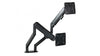 Serene Dual Gas Assisted Monitor Arm - Black