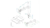 Dual Beam Manual Height Adjustment Desk Arm with Laptop Holder Comes with Desk Clamp &amp; Through Desk Fixing