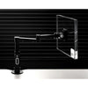 Dual Beam Arm with Manual Height Adjustment - White