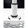 Dual Beam Arm with Manual Height Adjustment - White