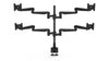 Quad Screen and Desk Clamp - Black