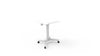 Height Adjustable Mobile Lectern / Table - White