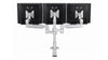 Triple Screen with Desk Clamp - Silver