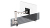 Single Beam Arm with Manual Height Adjustment - Tool Rail Fixing - White
