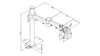 Stream Single Desk Arm &amp; C Post