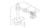 Stream Single Desk Arm &amp; C Post