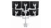 Six Screen with Desk Clamp - Silver