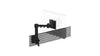 Quick Release Single Beam Monitor Arm With Manual Height Adjustment for Tool Rail Fixing