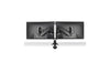 KX Low-Profile Dual Monitor Arm Column Desk Mount Black