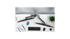 KX Low-Profile Dual Monitor Arms Column Desk Mount White