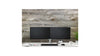 KX Low-Profile Dual Monitor Arms Column Desk Mount White
