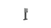 Large Capacity Electric Height Adjustable Flat Panel Floor Support Mount Black