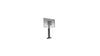 Large Capacity Electric Height Adjustable Flat Panel Floor Support Mount Black