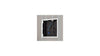 Large In-Wall Storage Box with White Flange - Black