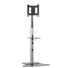 Flat panel single stand height adjustable 30" - 55" max weight 56.7kg - Silver
