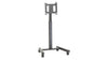 Flat panel single trolley height adjustable 42" - 86" max weight 90.7kg - Black