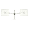 Stream Dual Desk Mount For Screens up to 30" Diagonal Max Weight 40kg - White