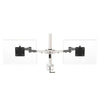 XStream Twin Arm Desk Mount up to 24" Maximum Weight 20kg - White