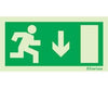Everlux 80121 - 300x150 Direction Sign arrow down 300mm x 150mm