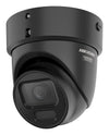Hikvision DS-2CD2H46G2H-IZSY(2.8-12mm)eFBLACK Ext Acusense Turret 4MP 2.8 12mm 40m IR 12VDC/PoE BLACK