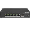Hikvision DS-3T1306P-SI/HS network switch Managed L2 Fast Ethernet (10/100) Power over Ethernet (PoE) Black 4 Port Fast Ethernet Smart Harsh POE Switch