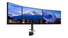 Triple Screen Desk Top Mounting Arm Black
