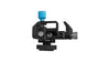Aluminium holder with shoe adaptor for mounting Samsung T5 and T7 SSD hard drives onto Blackmagic and Z Cam cages - Raven Black