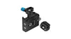 Aluminium holder with shoe adaptor for mounting Samsung T5 and T7 SSD hard drives onto Blackmagic and Z Cam cages - Raven Black
