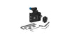 Aluminium holder with shoe adaptor for mounting Samsung T5 and T7 SSD hard drives onto Blackmagic and Z Cam cages - Raven Black