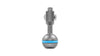 3/8" ball head with ARRI locator pins for use with magic arms and other ball head clamps - Space Grey