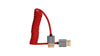 HDMI to HDMI High Speed 4K 3D Nylon Braided Male Cable 30 Hz HDMI 2.0 18Gbps HDR Metadata - Cardinal Red