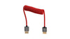 HDMI to HDMI High Speed 4K 3D Nylon Braided Male Cable 30 Hz HDMI 2.0 18Gbps HDR Metadata - Cardinal Red