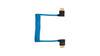 90-Degree Angle HDMI to HDMI Coiled Cable - Blue