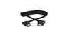 90-Degree Angle HDMI to HDMI Coiled Cable - Black