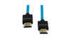 14" HDMI to HDMI High Speed 4K 3D Nylon Braided Male Cable 60HZ HDMI 2.0 18Gbps HDR Metadata - Blue