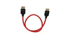 17inch Nylon Braided 8K HDMI to HDMI 2.1 Ultra High-Speed Cable - Cardinal Red